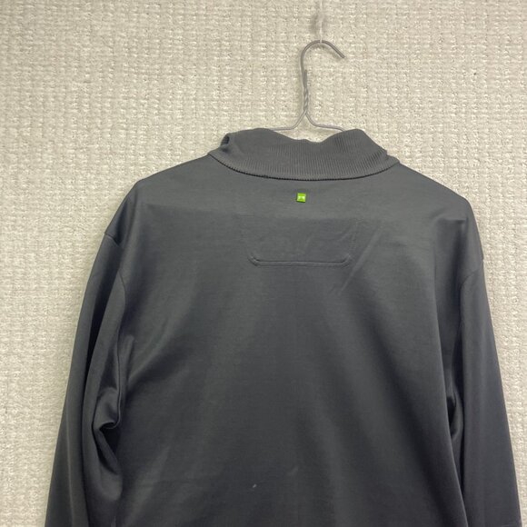 Hugo Boss Track Jacket Tech Full Zip Men L Geometric Black AOP w/ Yellow Logo - Picture 15 of 16